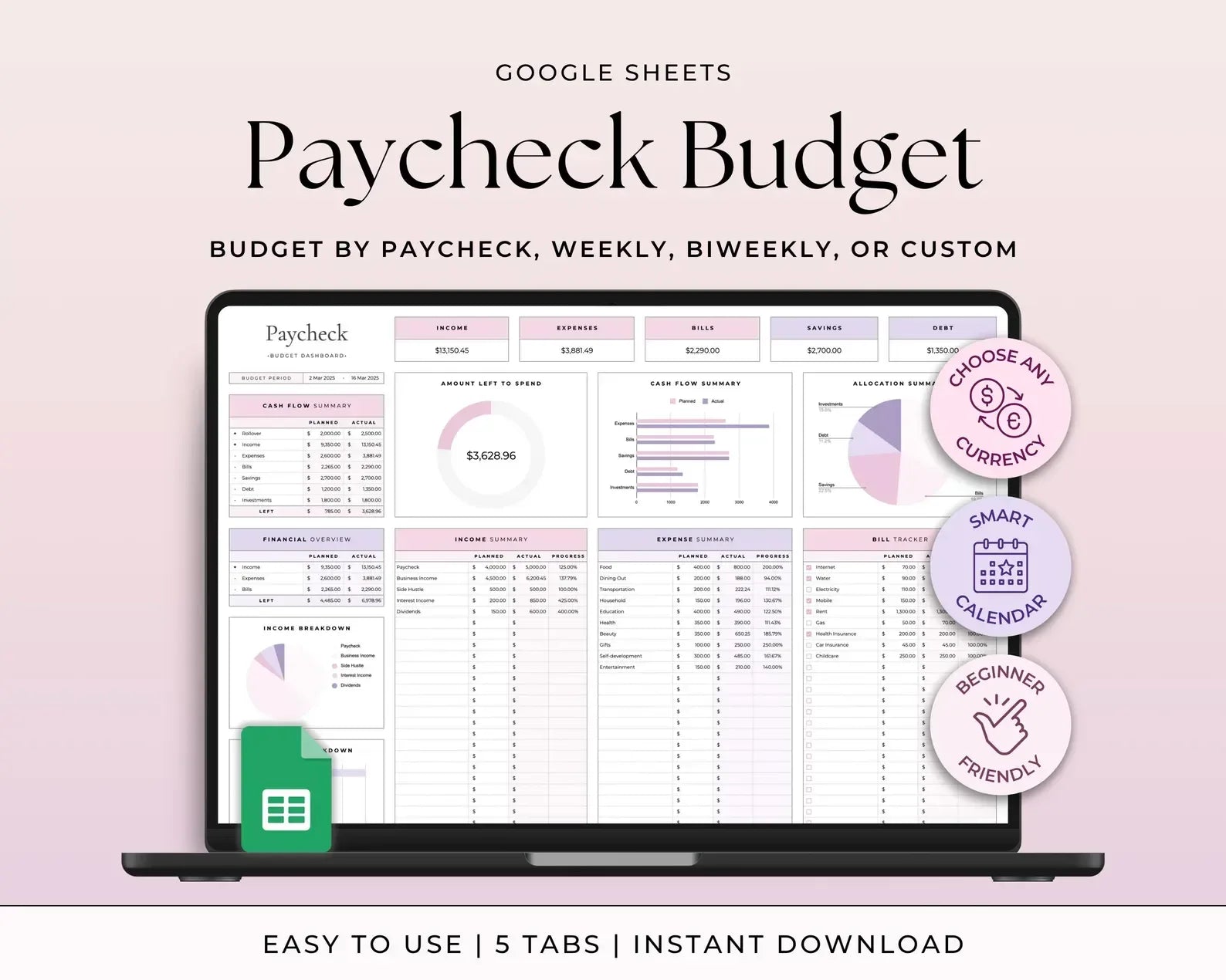 Paycheck Budget V-1 - MintLabs